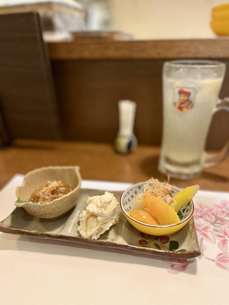 食ゆりは ちょこっと前菜三種