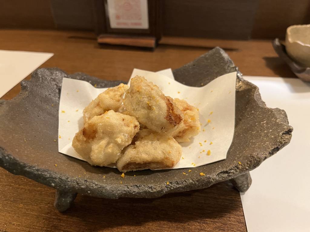 食ゆりは 里芋の唐揚げ